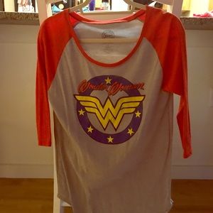 Wonder Woman 3/4 sleeve shirt